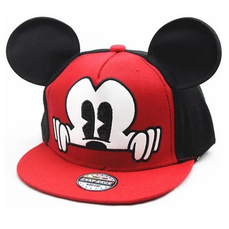 Børne Mickey Mouse Øre Tegneserie Baseball Cap Drenge Piger Snapback Mesh Solhat