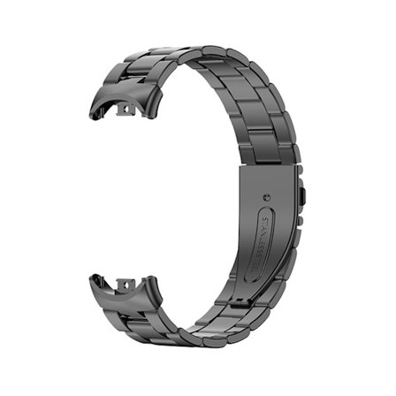 Metallarmband Kompatibelt med Xiaomi Mi Band 8/9/10 - Officiell Stil Tre-Radigt Rostfritt Stål Armband