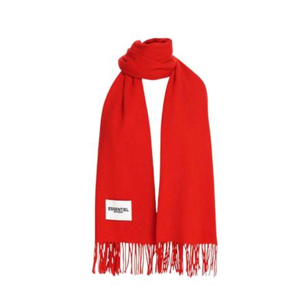 Essentiel Antwerp Corganic Oversized Halstørklæde Rød, Dame Tørklæder, Størrelse: ONE Size