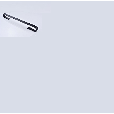 Solid Håndkleholder Tykk Svart Rustfritt Aluminium Håndkleholder Veggmontert Håndkleholder—60cmSvart,