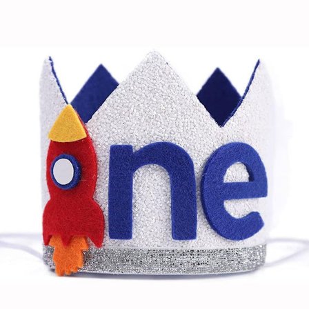 1. bursdag Crown Space Tema Bursdagshatt STIL 1 STIL 1