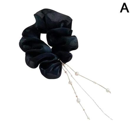 Pärlor Hängande Tofs Elastiska Hårband För Kvinnor Elegant Hår B