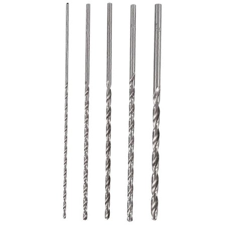 5 st Extra Lång 150mm HSS Borr 2mm 3mm 3.5mm 4mm 5mm Rakt Skaft Auger Trä Metall Borrning