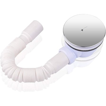 Dusjavløp med vannlås for dusjkar med avløpshull diameter 90 mm, fleksibel slange