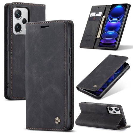 CaseMe vintage Xiaomi Redmi Note 12 Pro Plus fodral - Svart