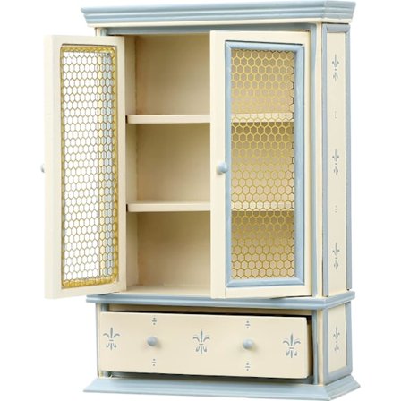 Dukkehus, Trebokhylle, Trelags Mini-skap med Skuff