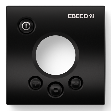 Ebeco EB-Therm 205 Täckfront Svart, för Elko Plus/RS, Värme