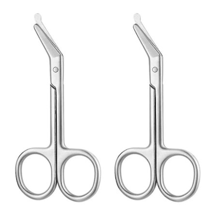 To par med stomisaks Stomisaks med butte spisser for kolostomi og ileostomipleie, rustfritt stål