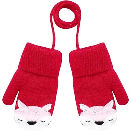 Vinterhandsker - Strikkede vinterhandsker til drenge og piger, med varmt fleecefor, til børn fra 0 år