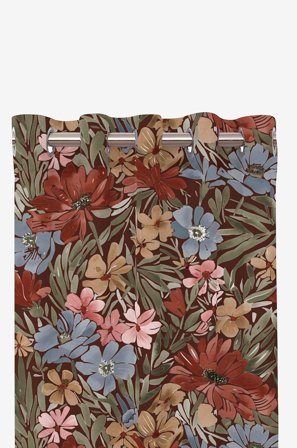 Redlunds - Rubinolie længder - Brun - Gardiner med ringe - 140X240 - Fra Homeroom