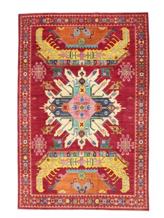 Orientalischer Kazak Fine Teppich 202X294 Wolle, Afghanistan