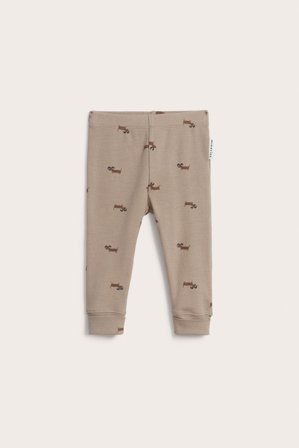 Kappahl | Prążkowane legginsy dla niemowląt | Brązowy