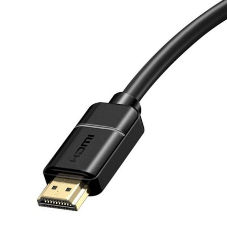 Baseus 2x HDMI 2.0 4K 60Hz-kabel, 3D, HDR, 18 Gbps, 5m (svart)