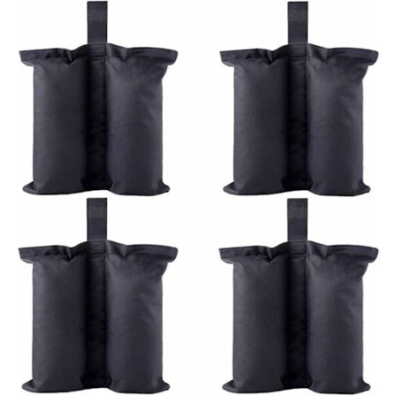 4 st. Tunga Dubbelsydda Vikt Väskor, Benvikter för Vikning