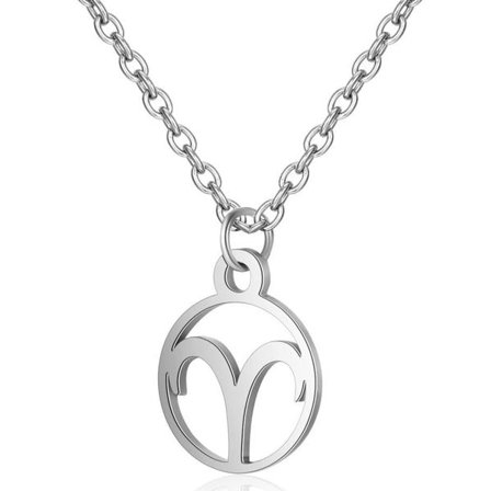 Necklace - Aries - Zodiac - Stainless steel