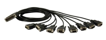 ALLDAQ ADQ-CR-D78F-8D9M-1m / Oktopus-Kabel (8 x 9pol. Sub-D) für serielle Ports