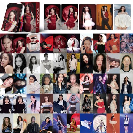 LOMO-kort 55 stk. enkeltkort [JENNIE] E you and me laser for fans gave