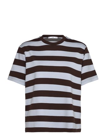 Mango Striped Short-Sleeved T-Shirt - Brown - L