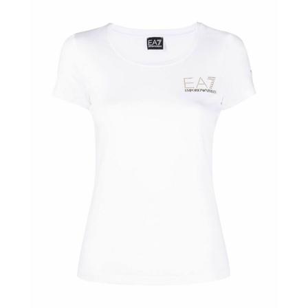 Emporio Armani EA7 T-shirt , Wit , Dames , Maat: M