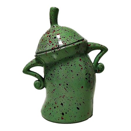 Krukke med attitude, stor keramikkrukke med låg, sød kreativ madopbevaringskrukke med lufttæt lukning til kaffe, te, sukker og krydderier