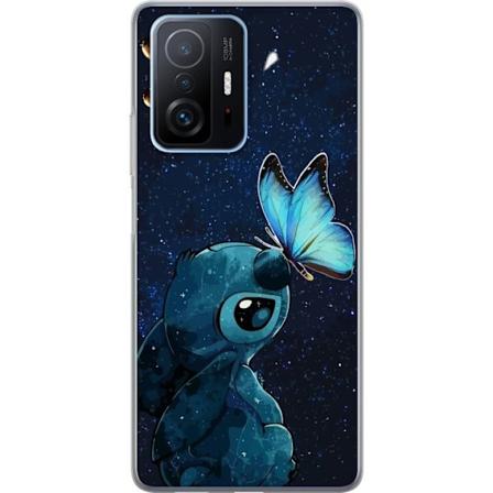 Xiaomi 11T Gjennomsiktig deksel Stitch sommerfugl