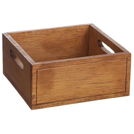 Trælåda med håndtag