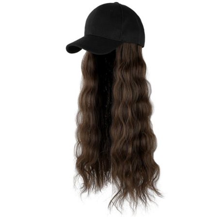 TG Baseballkasket med Hårførlængelse Cap til Syntetisk Hår Lysebrun
