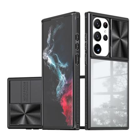 Samsung Galaxy S23 Ultra - Kraftfuldt Etui med Kamerabeskyttelse Svart