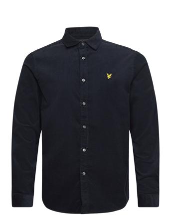 Needle Cord Shirt Skjorte Uformell Marineblå Lyle & Scott*Betinget Tilbud