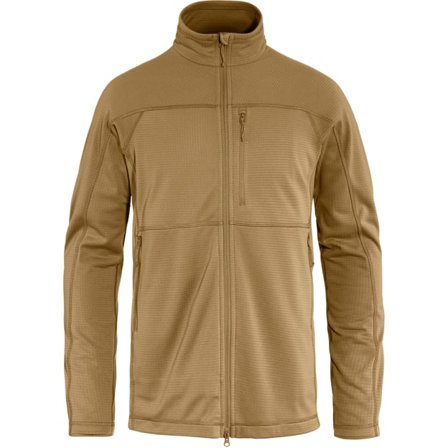 Fjällräven Men's Abisko Lite Fleece Jacket in Buckwheat Brown | Size: 2XL, Polyester