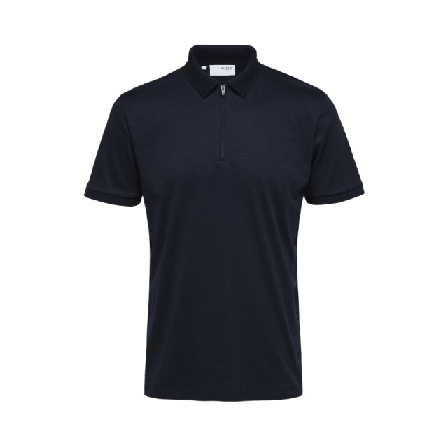 Selected Homme Pikétröja FAVE T-shirts Herr Blå L