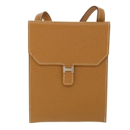 Hermès Vintage Pre-owned Læder crossbody-tasker Brun, Dame Vintage Tasker, Størrelse: ONE Size