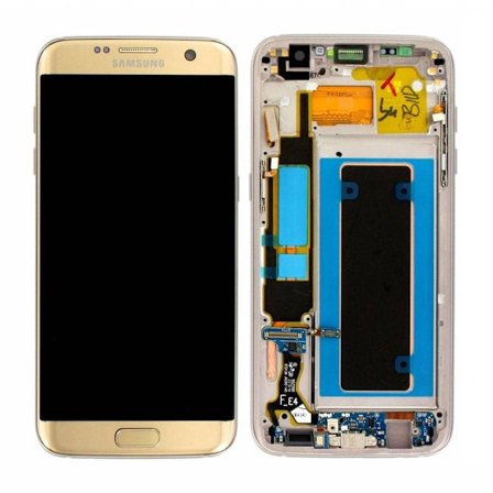 Samsung Galaxy S7 Edge (SM-G935F) Skärm med LCD Display Original - Guld