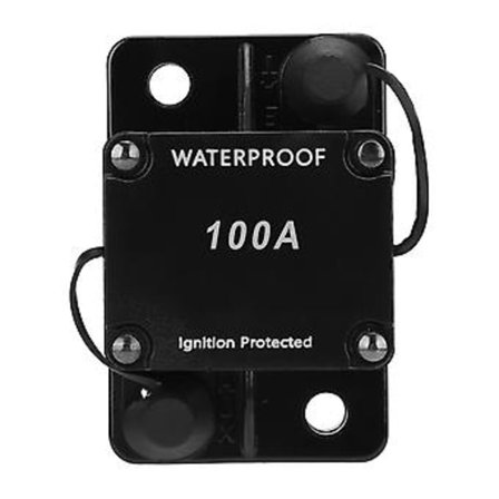 Automatsikring Auto Reset Sikringsholder Vanntett Automatisk Bryter DC12‐24V HT‐608100A