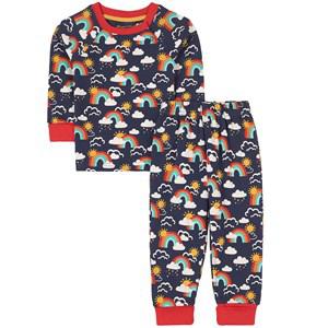 Kids - Frugi Navy Twilight Rainbow Pajama Set 3-4 years - Nightwear - 3-4 years - Navy