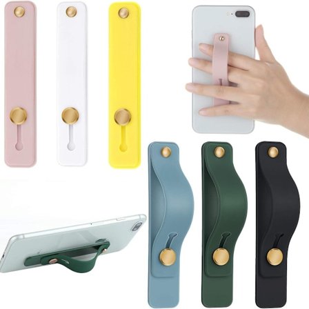 Avtagbar mobiltelefonhållare med stativ, elastisk mobiltelefon, snygga färger