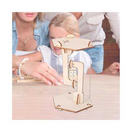 Pædagogisk Legetøj Kollektiv Simpel Betjening Træ Spændingsstruktur Håndlavet Legetøj til Børn