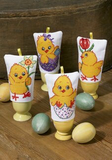 Stickpackung Eierwärmer Küken 4-er Pack