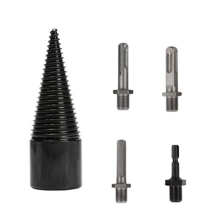 Vedborr till borrmaskin med 4 olika skaft