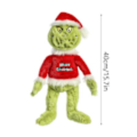 Christmas Grinch-dukke Build A Bear How The Grinch Stole Christmas Plysjdukke Leke 15.7in/40cm (YJD) Grønn