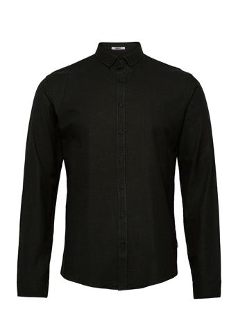 Mouliné Stretch Shirt L/S Skjorte Uformell Grønn Lindbergh