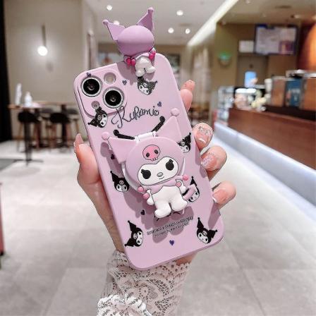 Kawaii Kuromi Cartoon Telefonfodral För Iphone 14 13 12 11 Pro Max Mini Xr X Xs Max 8 7 Plus Se Anti-fall Cover A3 For iphone XS MAX