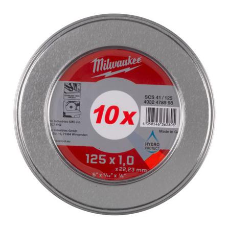 Milwaukee 4932478998 Skæreskive 10-pak 125 x 1,0 mm, Maskintilbehør & forbrugsvarer