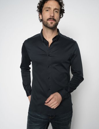 Mos Mosh Gallery Mmgmarco Jersey Shirt - Navy - XL