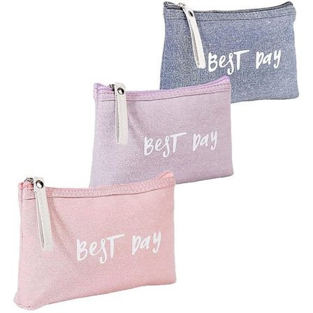 3 Pientä Meikkipussia, Mini Kosmetiikkalaukku, Matka-meikkipussi, 3 Väriä