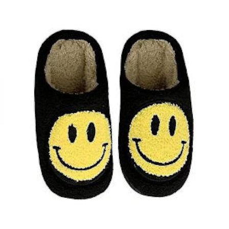 Mjuka, bekväma och varma tofflor med smiley-ansikte