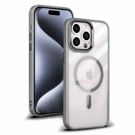 Fodral till iPhone 15 Pro Max med MagSafe-kompatibilitet - Grå