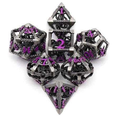 7st DND Metal Dice Set Game Dice 08 08