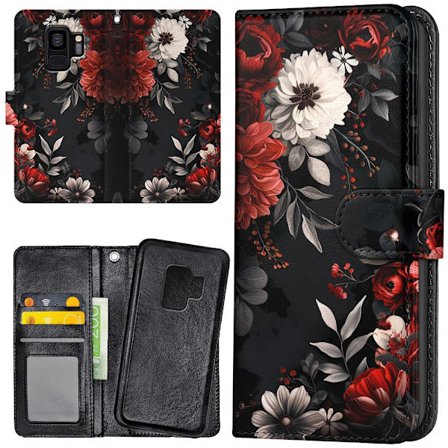 Samsung Galaxy S9 - Plånboksfodral/Skal Flowers