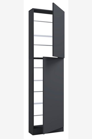 VCM - Vcm Skoskap Fulisa Xl tredør - Grå - Skoskap - Fra Homeroom